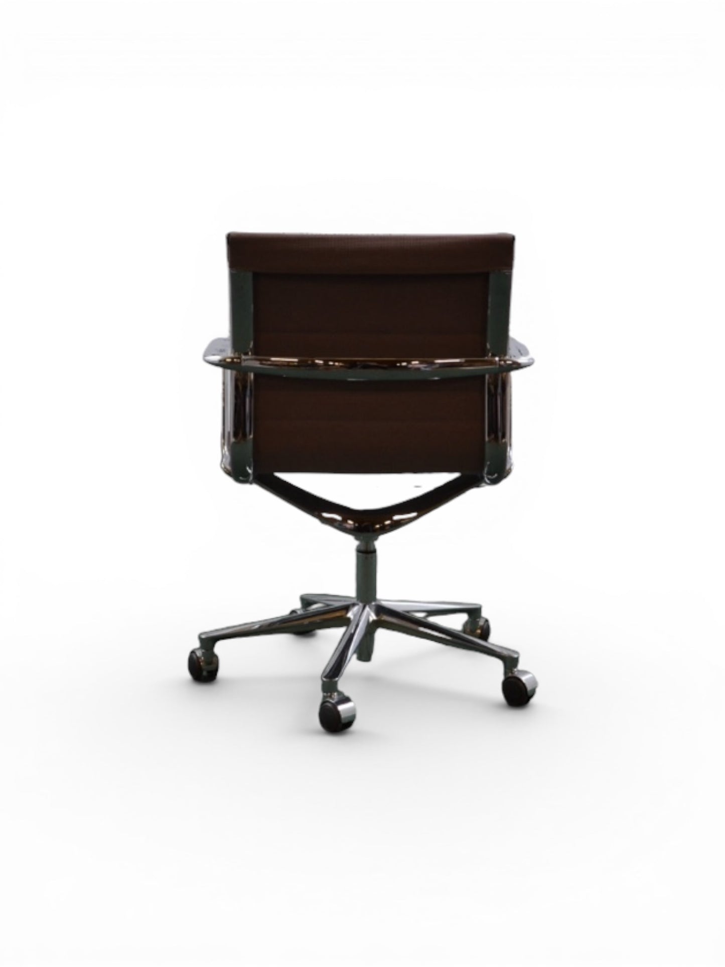 ICF Una Meeting Chair – Height Adjustable | Beige Fabric | Chrome Frame | Refurbished