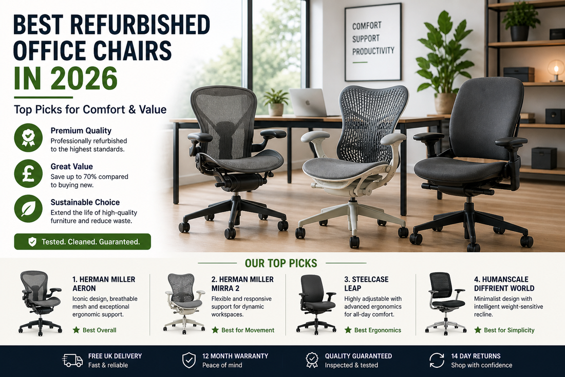 Best Refurbished Office Chairs in 2026 (Top Picks for Comfort & Value)