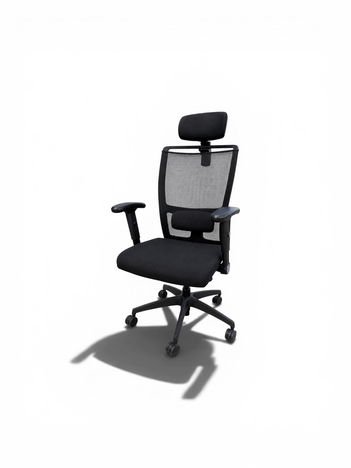 Godfrey Syrett Vision Ergonomic Mesh Office Chair with Headrest – Black – Refurbished