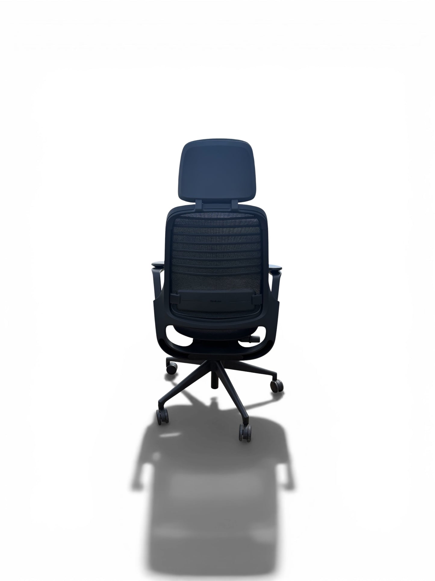 Steelcase: Series 1 Ergonomic Office Chair with headrest – 4D Adjustable Arms & Lumbar Support – Black - Refurbished