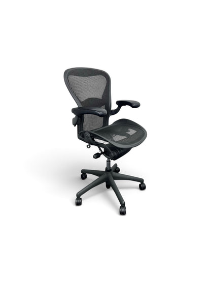 Herman Miller Aeron Size B – Full Spec Lumbar Support, Flip Arm – Refurbished