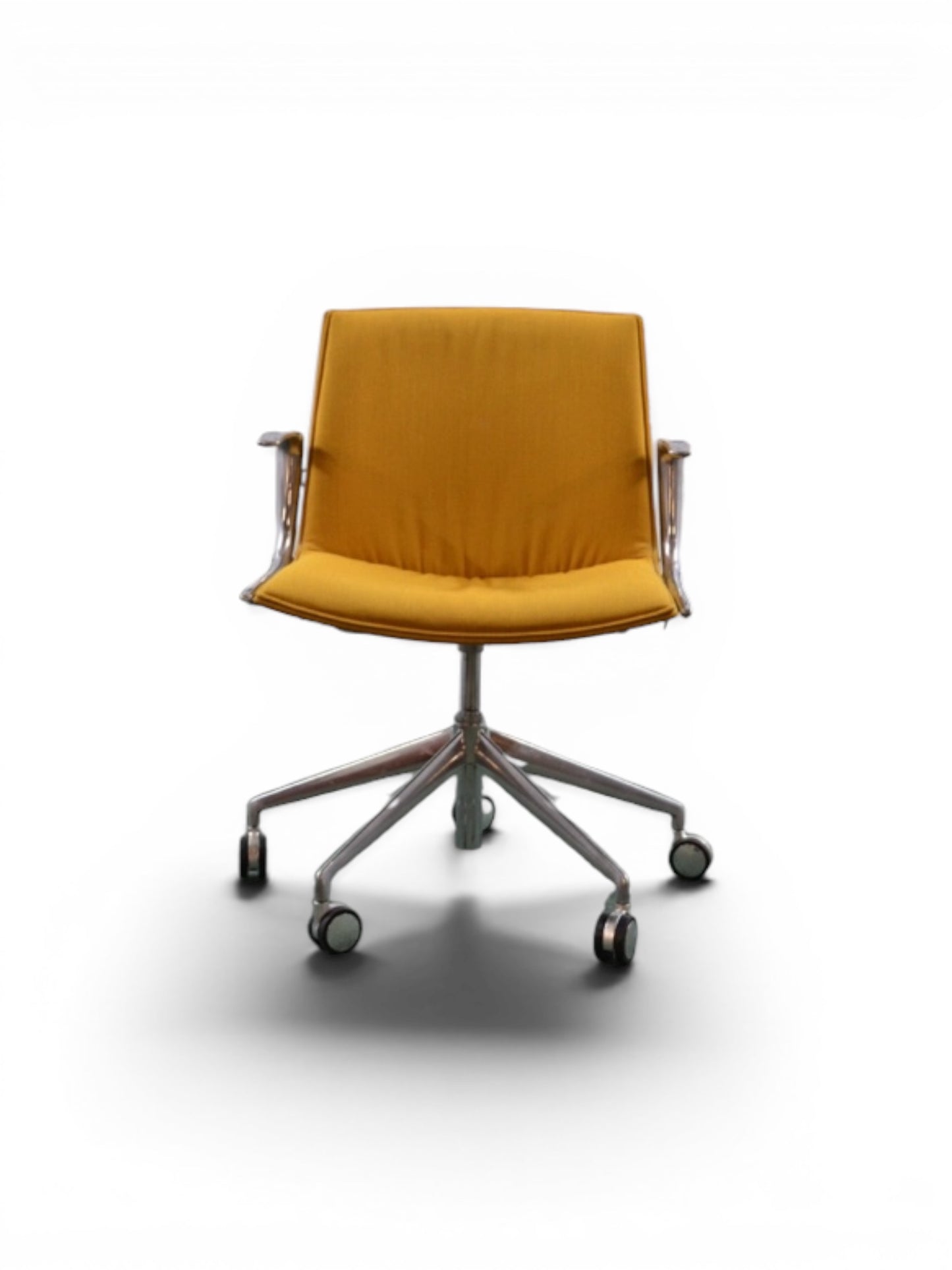 ARPER: CATIFA UP SWIVEL CHAIR ON CASTERS | CHROME BASE | ARM REST | HEIGHT ADJUSTABLE-Refurbished