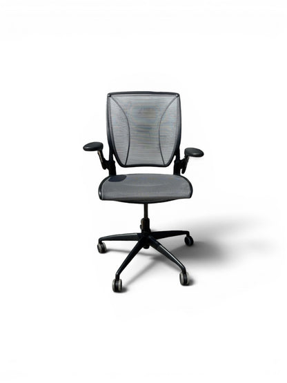 Humanscale: Diffrient World Task Chair – Full Mesh | Lightweight Ergonomic Design | Black | Refurbished