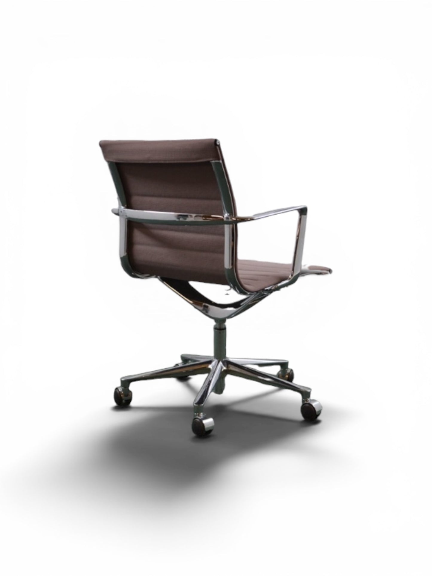 ICF Una Meeting Chair – Height Adjustable | Beige Fabric | Chrome Frame | Refurbished
