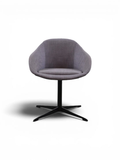 NaughtOne Always Lounge Tub Chair – Jean Blue Fabric | Swivel Base | Refurbished