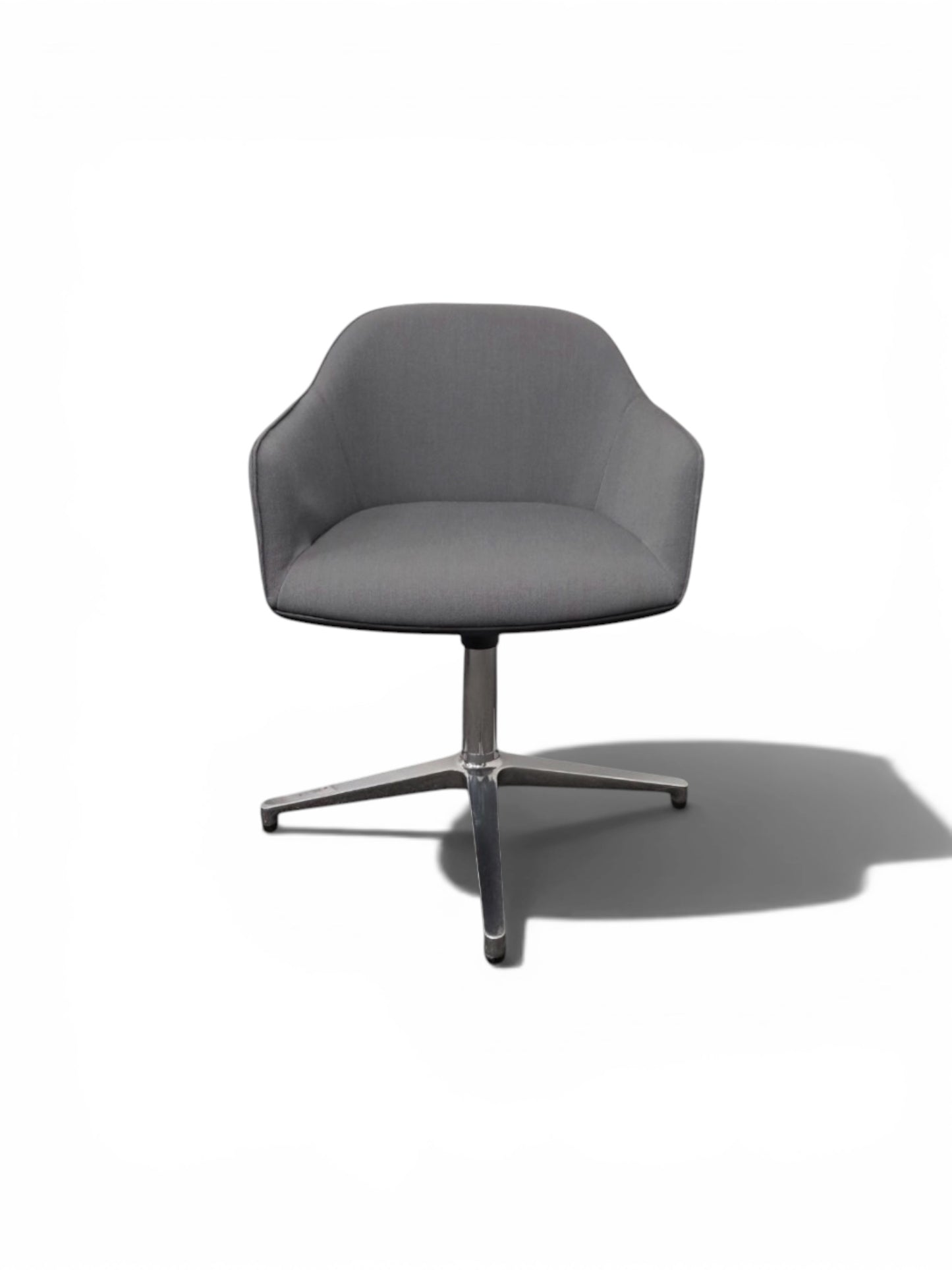 Vitra Softshell Chair – Grey Fabric - Swivel Lounge Meeting Chair