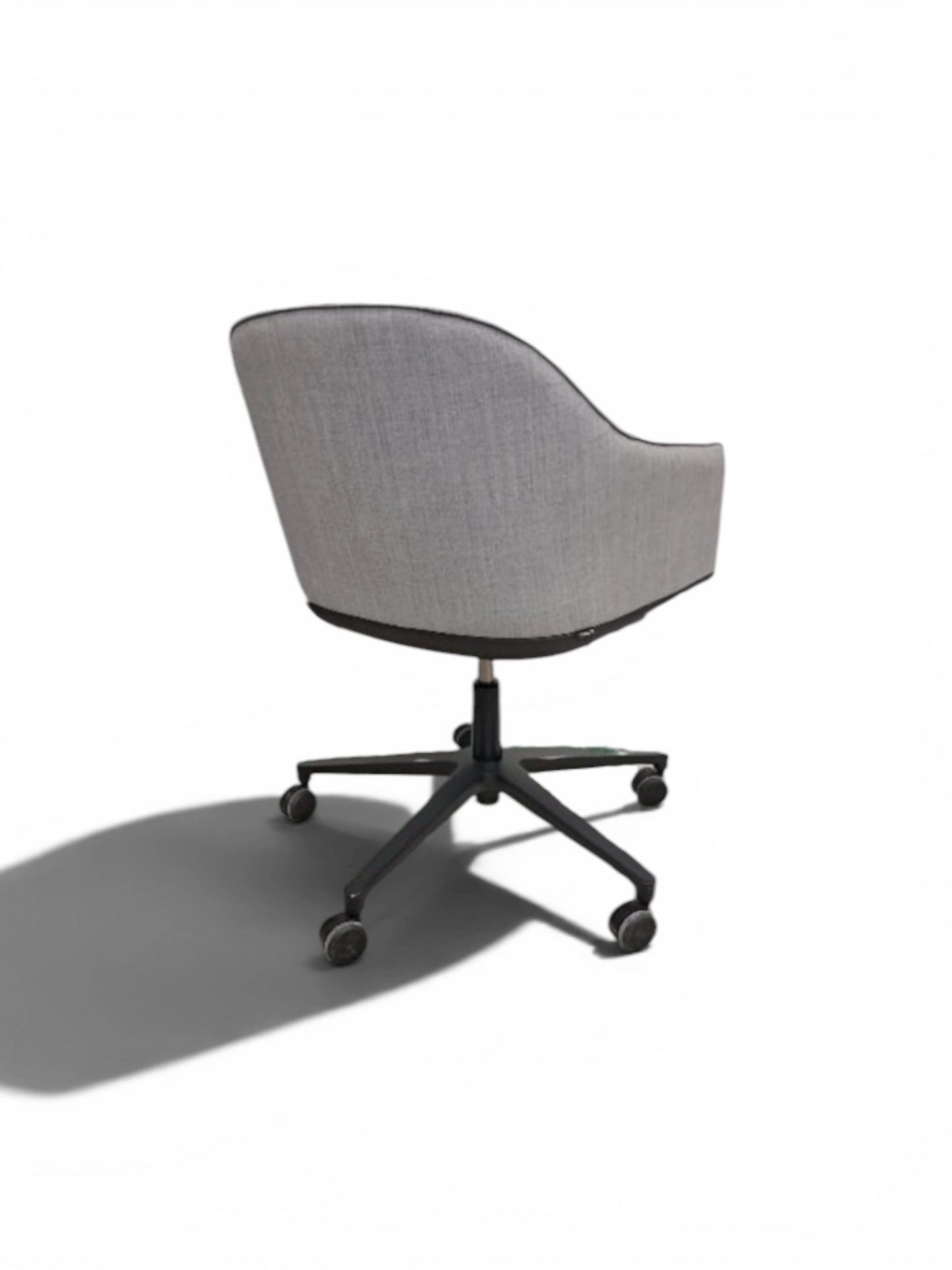 Vitra Softshell Height Adjustable Meeting Chair – Light Grey Fabric