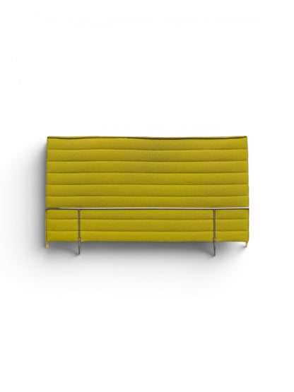 Vitra Alcove High Back 3 Seater Acoustic Sofa – Green Fabric Booth Seating