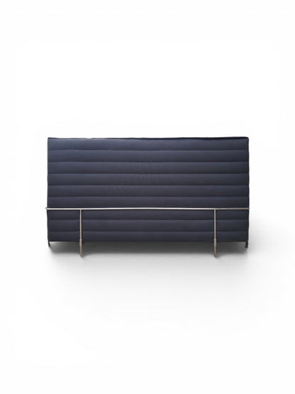 Vitra Alcove High Back 3 Seater Acoustic Sofa – Dark Grey Fabric Booth Seating