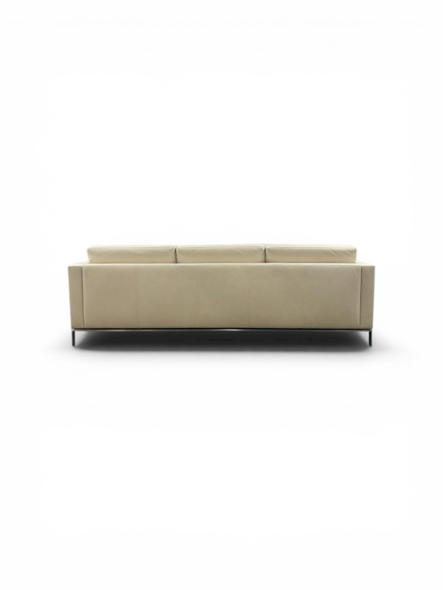 Walter Knoll 502 3 Seater Sofa – Beige Italian Leather Designer Sofa