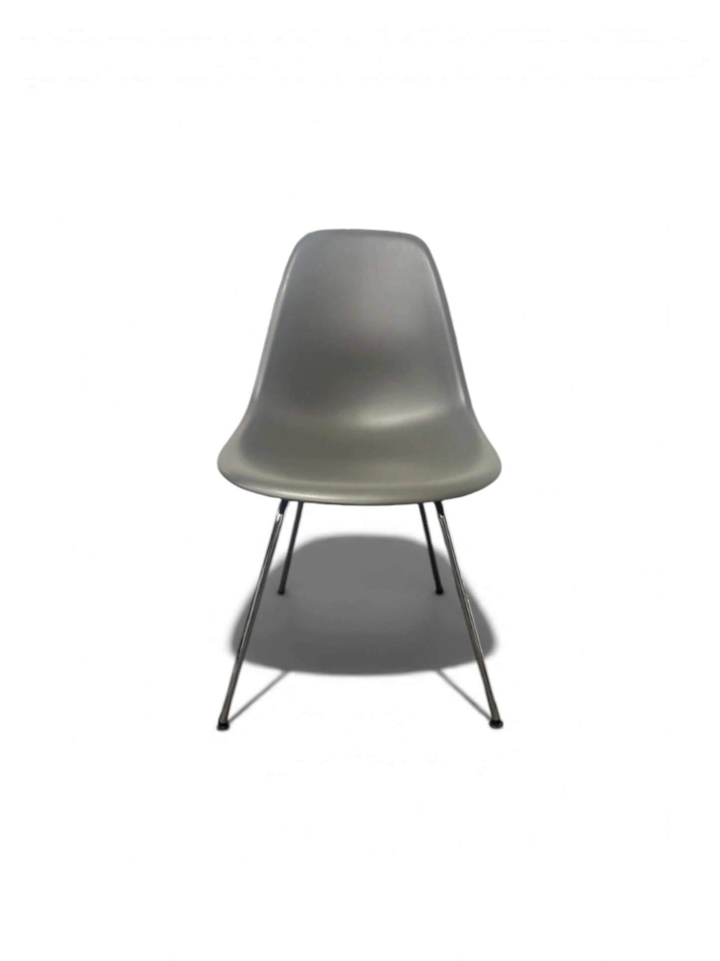 Vitra Eames Plastic Side Chair DSX – Grey Shell Dining Chair – Refurbished
