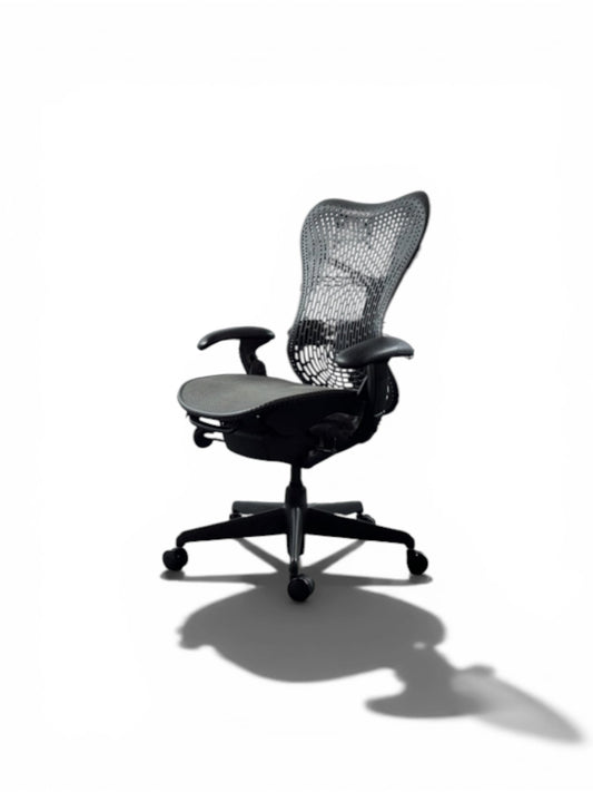 Herman Miller Mirra 1 Fully Loaded Ergonomic Task Chair – Black Mesh – Refurbished