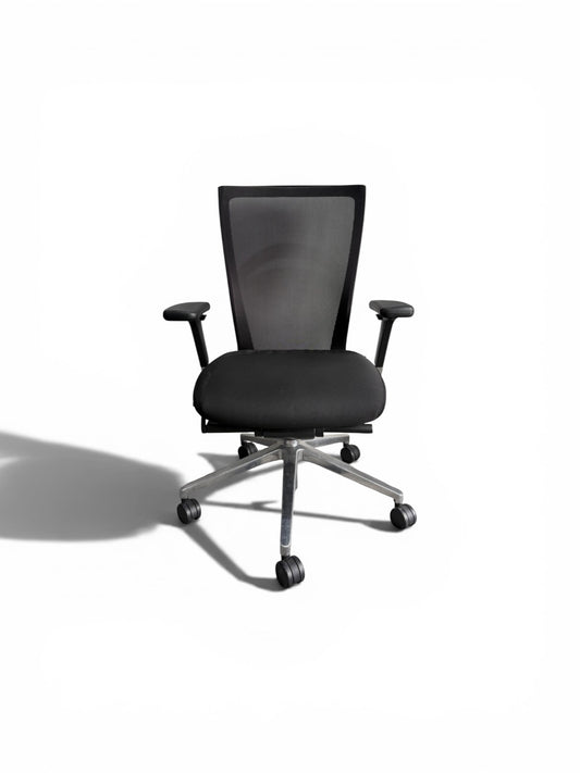 Sidiz: T50 Ergonomic Task Chair – Black Mesh Back | Black Fabric Seat | Adjustable Arms | Refurbished