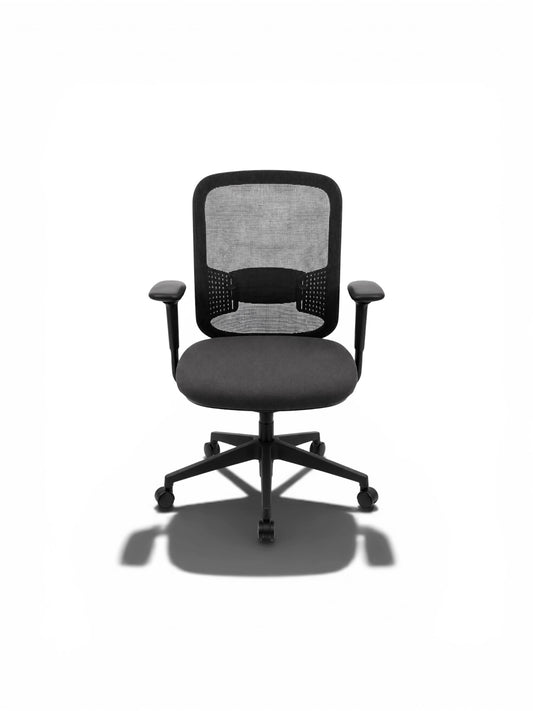 Orangebox: Do Task Chair – Grey Fabric – Adjustable Arms – Seat Slide & Tilt Lock - Refurbished