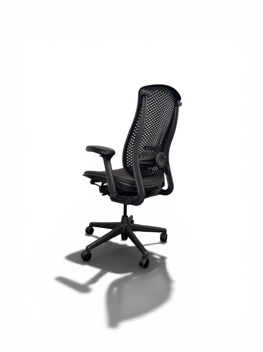 Herman Miller Celle Office Chair with Lumbar Support – Black Mesh Task Chair – Refurbished