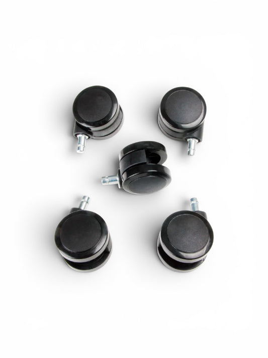 Set of 5 New Office Chair Casters – Heavy Duty Replacement Wheels – Black